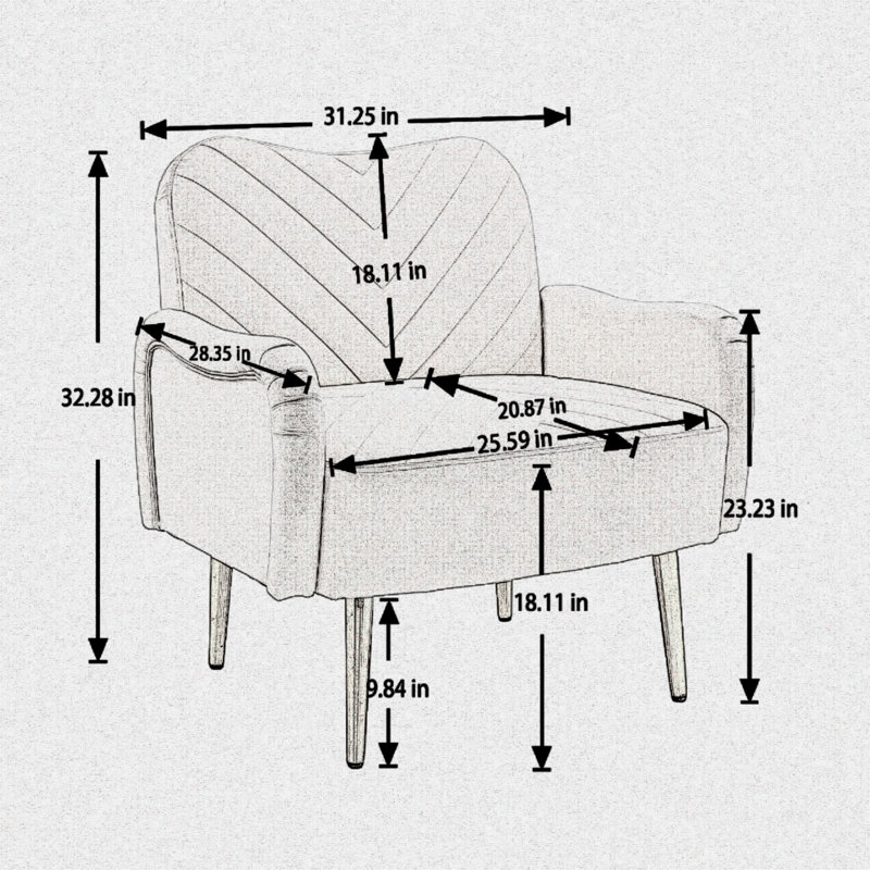 Mercer41 Taralee Upholstered Armchair Wayfair